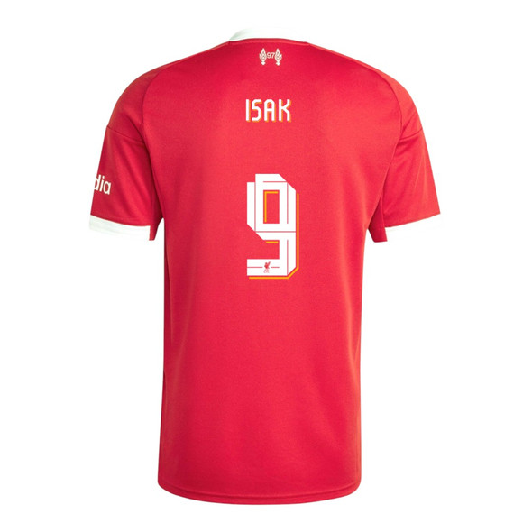 ISAK #9 Liverpool 25/26 Stadium Men's Home Shirt - Liverpool Font