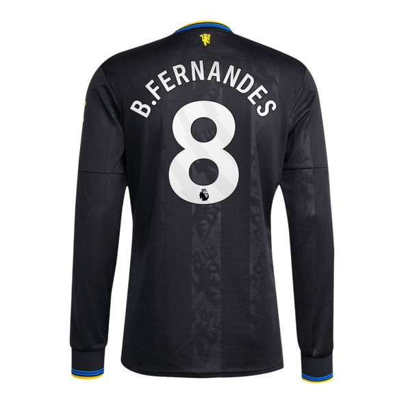 B.FERNANDES #8 Manchester United 25/26 Men's Third Long Sleeve Shirt - PL Font