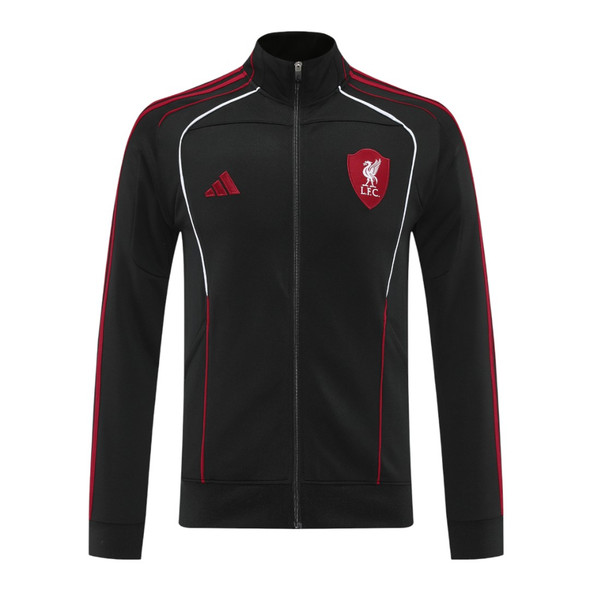 Liverpool 25/26 Men's Black Long Zip Jacket