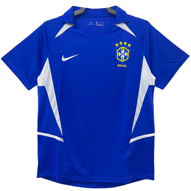 Brazil 2002 Men's Away Retro Shirt