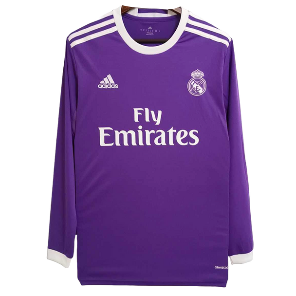 Real Madrid 16/17 Men's Away Retro Long Sleeve Shirt