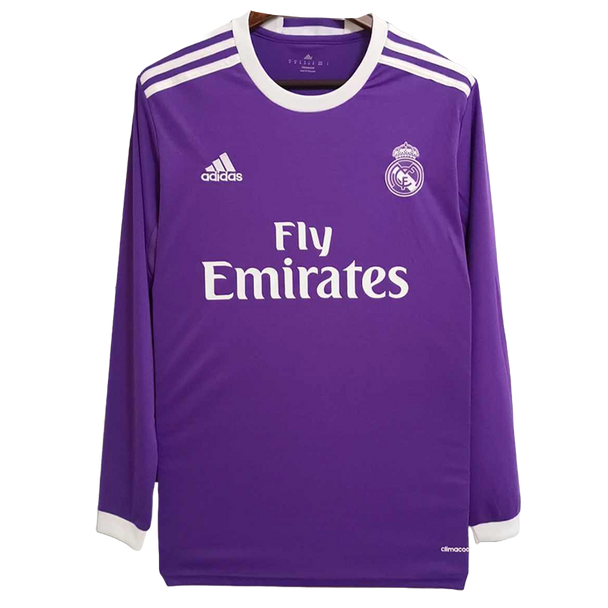 Real Madrid 16/17 Men's Away Retro Long Sleeve Shirt