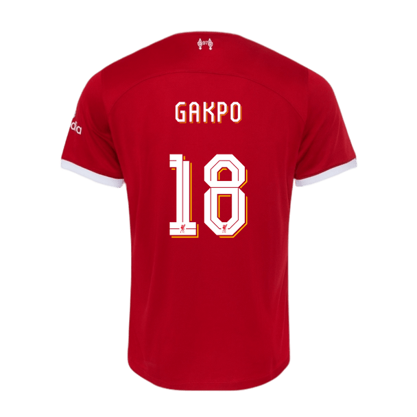 GAKPO #18 Liverpool 23/24 Authentic Men's Home Shirt - LFC Font