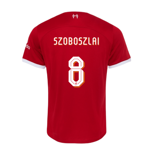 SZOBOSZLAI #8 Liverpool 23/24 Authentic Men's Home Shirt - LFC Font