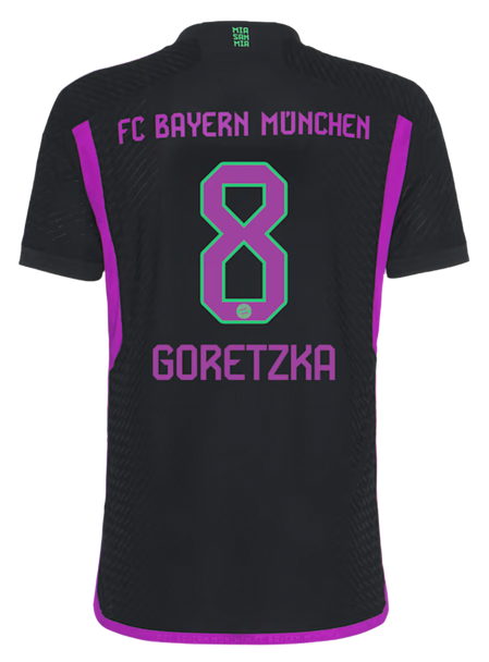 GORETZKA #8 Bayern Munich 23/24 Authentic Men's Away Shirt