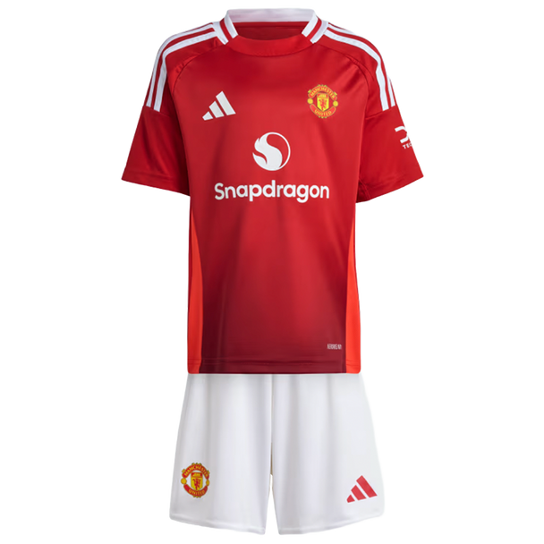Manchester United 24/25 Kid's Home Shirt and Shorts