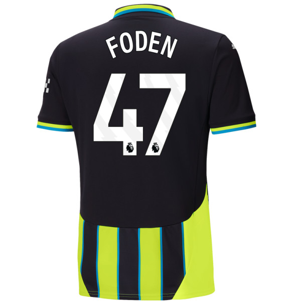 FODEN #47 Manchester City 24/25 Stadium Men's Away Shirt - PL Font