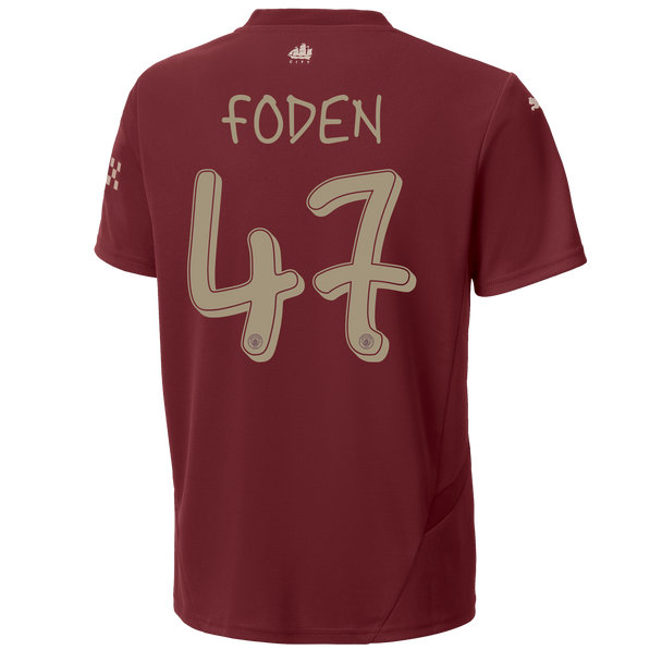 FODEN #47 Manchester City 24/25 Kid's Third Shirt and Shorts - Man City Font