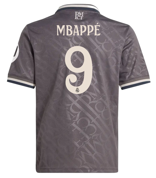 MBAPPÉ #9 Real Madrid 24/25 Kid's Third Shirt and Shorts