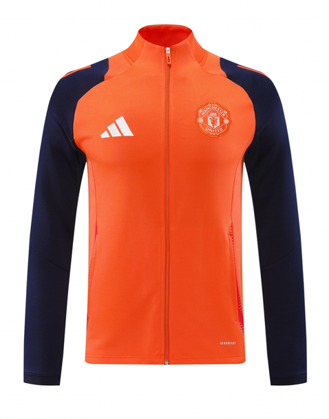 Manchester United 24/25 Men's Orange Long Zip Jacket