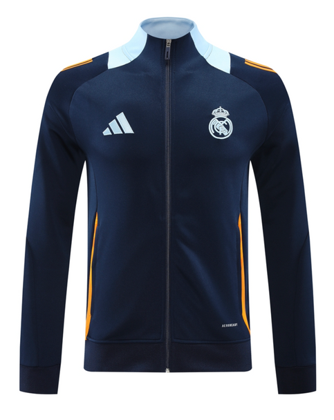 Real Madrid 24/25 Men's Navy Long Zip Jacket