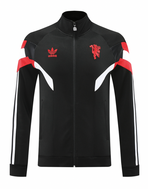Manchester United 24/25 Men's Originals Black Long Zip Jacket
