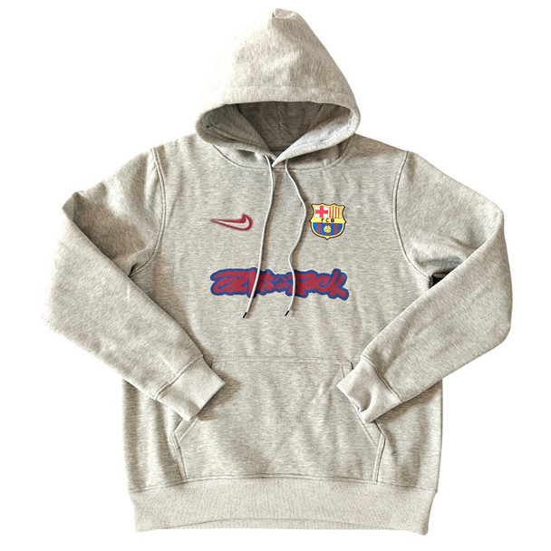 Barcelona x Travis Scott 24/25 Men's Gray Hoodie