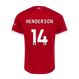 HENDERSON #14 Liverpool 23/24 Authentic Men's Home Shirt - PL Font