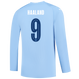 HAALAND #9 Manchester City 23/24 Men's Home Long Sleeve Shirt - Man City Font