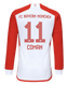 COMAN #11 Bayern Munich 23/24 Men's Home Long Sleeve Shirt
