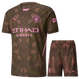 Manchester City 24/25 Kid's Brown Goalkeeper Shirt and Shorts