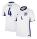 RICE #4 England 2024 Stadium Men's Home Shirt