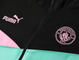 Manchester City 24/25 Men's Turquoise-Black Long Zip Jacket