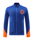 Netherlands 2024 Men's Blue Long Zip Jacket
