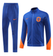 Netherlands 2024 Men's Blue Long Zip Jacket
