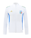 Italy 24/25 Men's White-Blue Long Zip Jacket