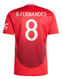 B.FERNANDES #8 Manchester United 24/25 Stadium Men's Home Shirt - Man United Font