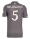 BELLINGHAM #5 Real Madrid 24/25 Authentic Men's Third Shirt