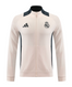 Real Madrid 24/25 Men's Beige Long Zip Jacket
