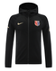 Barcelona 24/25 Men's Black Long Zip Hoodie Tracksuit