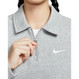 Nike Women's Gray Oversized Short-Zip Fleece