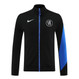 Chelsea 24/25 Men's Black-Blue Long Zip Jacket