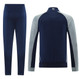 Real Madrid 25/26 Men's Navy-Gray Long Zip Jacket