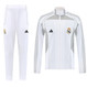 Real Madrid 25/26 Men's White Long Zip Windbreaker