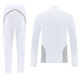 Real Madrid 25/26 Men's White Long Zip Windbreaker