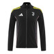 Juventus 25/26 Men's Black Long Zip Windbreaker
