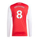 ØDEGAARD #8 Arsenal 25/26 Men's Home Long Sleeve Shirt - PL Font