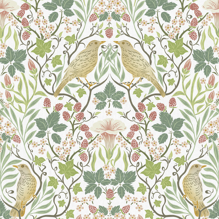 Galerie 47620 - Heritage Summer Garden white Galerie Wallpaper ...
