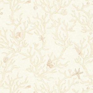 344961 - Versace Nautical Shell Coral Beige Cream AS Creation Wallpaper