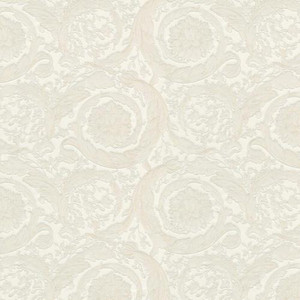 935832 - Versace Swirling Florals Flowers Cream AS Creation Wallpaper