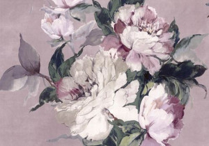 1838 Wallcoverings 1703-108-02 - Camellia Large Bold Flowers Blush Pink 1838 Wallpaper roll - luxury design for UK feature walls