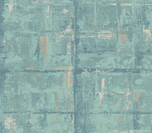 1838 Wallcoverings 1804-120-03 - Aurora Metal Effect Teal 1838 Wallpaper roll - luxury design for UK feature walls