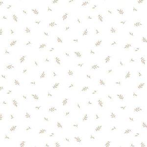 Galerie CK36610 - Kitchen Style 3 Leaf Sprigs Neutral White Galerie Wallpaper roll - luxury design for UK feature walls