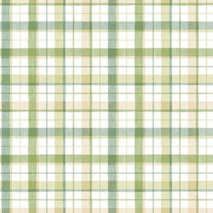 Galerie CK36626 - Kitchen Style 3 Plaid Checked Green White Galerie Wallpaper roll - luxury design for UK feature walls