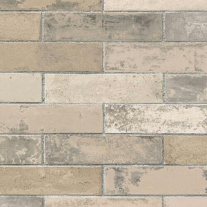 Galerie KV27423 - Kitchen Style 3 Brick Wall Neutral Beige Grey Galerie Wallpaper roll - luxury design for UK feature walls