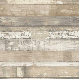 FH37556 - Homestyle Rustic Textured Wood Brown Galerie Wallpaper