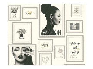 AS Creation Metropolitan Stories White Black Silver Novelty Wallpaper Wallcovering 369182