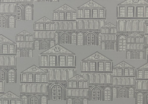 1907-137-04 - Elodie Illustrative Houses Grey 1838 Wallpaper 1907-137-04 - Elodie Illustrative Houses Grey 1838 Wallpaper