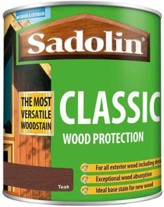 Sadolin Classic Wood Protection Wood Stain Teak 1 Litre