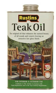 2.5lt Rustins Solvent Oil Based Teak Oil Interior Exterior Wood Treatment